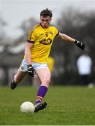 7 December 2019; Colum Feeney of Wexford during the 2020 O'Byrne Cup Round 1 match between Wexford and Westmeath at St. Patrick's Park in Enniscorthy, Wexford. Photo by Ray McManus/Sportsfile