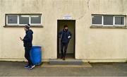 7 December 2019; Gearóid Devitt, left, Secretary of Wexford County Board, and Wexford manager Paul Galvin before the 2020 O'Byrne Cup Round 1 match between Wexford and Westmeath at St. Patrick's Park in Enniscorthy, Wexford. Photo by Ray McManus/Sportsfile