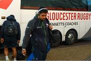 8 December 2019; Jarrad Butler of Connacht arrives ahead of the Heineken Champions Cup Pool 5 Round 3 match between Gloucester and Connacht at Kingsholm Stadium in Gloucester, England. Photo by Ramsey Cardy/Sportsfile