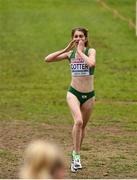 8 December 2019; Stephanie Cotter of Ireland on her way to finishing third in the Women's U23 event competing during the European Cross Country Championships 2019 at Bela Vista Park in Lisbon, Portugal. Photo by Sam Barnes/Sportsfile