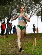 8 December 2019; Stephanie Cotter of Ireland on her way to finishing third in the Women's U23 event  competing during the European Cross Country Championships 2019 at Bela Vista Park in Lisbon, Portugal. Photo by Sam Barnes/Sportsfile