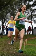 8 December 2019; Eilish Flanagan of Ireland competing in the Women's U23 event competing during the European Cross Country Championships 2019 at Bela Vista Park in Lisbon, Portugal. Photo by Sam Barnes/Sportsfile