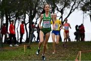 8 December 2019; Eilish Flanagan of Ireland competing in the Women's U23 event competing during the European Cross Country Championships 2019 at Bela Vista Park in Lisbon, Portugal. Photo by Sam Barnes/Sportsfile