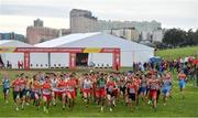 8 December 2019; A general view of the start of the Men's U20 event during the European Cross Country Championships 2019 at Bela Vista Park in Lisbon, Portugal. Photo by Sam Barnes/Sportsfile