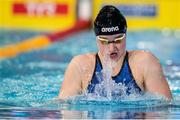 8 December 2019; Niamh Coyne of Ireland competing in the Women's 200m Breaststroke Heats during day five of the European Short Course Swimming Championships 2019 at Tollcross International Swimming Centre in Glasgow, Scotland. Photo by Joseph Kleindl/Sportsfile