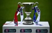 8 December 2019; A view of the trophy prior to the AIB Leinster GAA Football Senior Club Championship Final between Eire Óg Carlow and Ballyboden St. Enda's GAA at MW Hire O'Moore Park in Portlaoise, Co. Laois. Photo by David Fitzgerald/Sportsfile