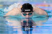 8 December 2019; Paddy Johnston of Ireland competing in the Men's 200m Butterfly Heats during day five of the European Short Course Swimming Championships 2019 at Tollcross International Swimming Centre in Glasgow, Scotland. Photo by Joseph Kleindl/Sportsfile