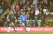 7 December 2019; James Lowe of Leinster on his way to scoring his side's first try during the Heineken Champions Cup Pool 1 Round 3 match between Northampton Saints and Leinster at Franklins Gardens in Northampton, England. Photo by Ramsey Cardy/Sportsfile