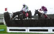 8 December 2019; Min, with Paul Townend up, jumps the last, on their way to winning during the John Durkan Memorial Punchestown Steeplechase at Punchestown Racecourse in Kildare. Photo by Harry Murphy/Sportsfile