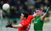 8 December 2019; Tommy Durnin of Louth in action against Bryan Menton of Meath during the 2020 O'Byrne Cup Round 1 match between Meath and Louth at Páirc Tailteann in Navan, Co Meath. Photo by Piaras Ó Mídheach/Sportsfile