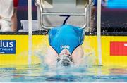 8 December 2019;  Danielle Hill of Ireland competing in the Women's 4x50m Medley Relay Heats during day five of the European Short Course Swimming Championships 2019 at Tollcross International Swimming Centre in Glasgow, Scotland. Photo by Joseph Kleindl/Sportsfile