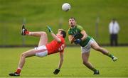 8 December 2019; Donal Keogan of Meath in action against Conor Early of Louth during the 2020 O'Byrne Cup Round 1 match between Meath and Louth at Páirc Tailteann in Navan, Co Meath. Photo by Piaras Ó Mídheach/Sportsfile