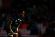 8 December 2019; Bundee Aki of Connacht during the Heineken Champions Cup Pool 5 Round 3 match between Gloucester and Connacht at Kingsholm Stadium in Gloucester, England. Photo by Ramsey Cardy/Sportsfile