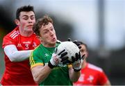 8 December 2019; Oisin O’Brien of Meath in action against Dan Corcoran of Louth during the 2020 O'Byrne Cup Round 1 match between Meath and Louth at Páirc Tailteann in Navan, Co Meath. Photo by Piaras Ó Mídheach/Sportsfile