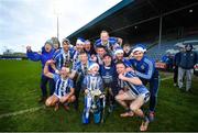 8 December 2019; Ballyboden St Endas players celebrate following the AIB Leinster GAA Football Senior Club Championship Final between Eire Óg Carlow and Ballyboden St. Enda's GAA at MW Hire O'Moore Park in Portlaoise, Co. Laois. Photo by David Fitzgerald/Sportsfile