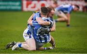 8 December 2019; Darren O'Reilly of Ballyboden St Endas, right, and team-mate Tom Hayes celebrate following the AIB Leinster GAA Football Senior Club Championship Final between Eire Óg Carlow and Ballyboden St. Enda's GAA at MW Hire O'Moore Park in Portlaoise, Co. Laois. Photo by David Fitzgerald/Sportsfile