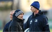 9 December 2019; Backs coach Felipe Contepomi, centre, senior coach Stuart Lancaster, left, and head coach Leo Cullen during Leinster Rugby squad training at Energia Park in Donnybrook, Dublin. Photo by Ramsey Cardy/Sportsfile