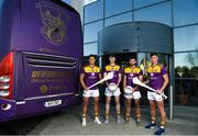 9 December 2019; Zurich begin sponsorship of Wexford GAA with launch of new jersey. Pictured are Wexford players, from left, Conor Devitt, Conor McDonald, Lee Chin and Niall Hughes at Zurich Insurance in Drinagh, Co. Wexford. Photo by Eóin Noonan/Sportsfile