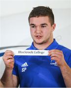 9 December 2019; Scott Penny of Leinster draws Blackrock College during the 2020 Bank of Ireland Leinster Rugby Schools Cup First Round Draw at Bank of Ireland in Ballsbridge, Dublin. Photo by Ramsey Cardy/Sportsfile