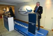 9 December 2019; Leinster Rugby President Robert Deacon during the 2020 Bank of Ireland Leinster Rugby Schools Cup First Round Draw at Bank of Ireland in Ballsbridge, Dublin. Photo by Ramsey Cardy/Sportsfile