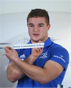 9 December 2019; Scott Penny of Leinster draws Gorey Community School during the 2020 Bank of Ireland Leinster Rugby Schools Cup First Round Draw at Bank of Ireland in Ballsbridge, Dublin. Photo by Ramsey Cardy/Sportsfile