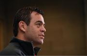 10 December 2019; Munster head coach Johann van Graan during a Munster Rugby Press Conference at University of Limerick in Limerick. Photo by Matt Browne/Sportsfile