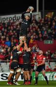 7 December 2019; Nick Isiekwe of Saracens takes possession in a line-out during the Heineken Champions Cup Pool 4 Round 3 match between Munster and Saracens at Thomond Park in Limerick. Photo by Seb Daly/Sportsfile