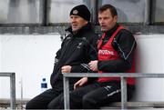 7 December 2019; Kildare manager Jack O'Connor, left, and selector Ross Glavin before the 2020 O'Byrne Cup Round 1 match between Kildare and Longford at St Conleth's Park in Newbridge, Kildare. Photo by Piaras Ó Mídheach/Sportsfile