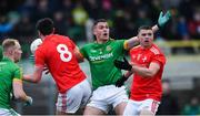 8 December 2019; Bryan Menton of Meath appeals to referee Gary Hurley after giving away a free during the 2020 O'Byrne Cup Round 1 match between Meath and Louth at Páirc Tailteann in Navan, Co Meath. Photo by Piaras Ó Mídheach/Sportsfile