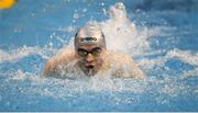 12 December 2019; Cadan McCarthy of the National Centre Limerick competes in the heats of the Men's 200m Individual Medley event during Day One of the Irish Short Course Swimming Championships at the National Aquatic Centre in Abbotstown, Dublin. Photo by Stephen McCarthy/Sportsfile
