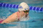 13 December 2019; Ellen Keane of National Aquatics Centre Swimming Club competes in the heats of the Women's 100m Breaststroke event during Day Two of the Irish Short Course Swimming Championships at the National Aquatic Centre in Abbotstown, Dublin. Photo by Harry Murphy/Sportsfile