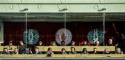 1 December 2019; A general view of the Press box at Healy Park during the AIB Ulster GAA Football Senior Club Championship Final match between Kilcoo and Naomh Conaill at Healy Park in Omagh, Tyrone. Photo by Oliver McVeigh/Sportsfile