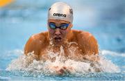 13 December 2019; Darragh Greene of NCD Longford competes in the heats of the Men's 100m Breaststroke event during Day Two of the Irish Short Course Swimming Championships at the National Aquatic Centre in Abbotstown, Dublin. Photo by Harry Murphy/Sportsfile
