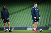13 December 2019; Luke McGrath, right, and Jamison Gibson-Park during the Leinster Rugby captain's run at the Aviva Stadium in Dublin. Photo by Ramsey Cardy/Sportsfile