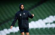 13 December 2019; Jamison Gibson-Park during the Leinster Rugby captain's run at the Aviva Stadium in Dublin. Photo by Ramsey Cardy/Sportsfile