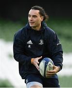 13 December 2019; James Lowe during the Leinster Rugby captain's run at the Aviva Stadium in Dublin. Photo by Ramsey Cardy/Sportsfile