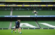 13 December 2019; Jordan Larmour during the Leinster Rugby captain's run at the Aviva Stadium in Dublin. Photo by Ramsey Cardy/Sportsfile