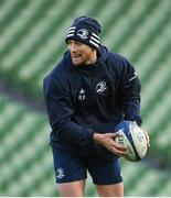 13 December 2019; Ross Byrne during the Leinster Rugby captain's run at the Aviva Stadium in Dublin. Photo by Ramsey Cardy/Sportsfile