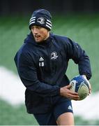 13 December 2019; Ross Byrne during the Leinster Rugby captain's run at the Aviva Stadium in Dublin. Photo by Ramsey Cardy/Sportsfile