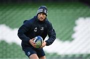 13 December 2019; Ross Byrne during the Leinster Rugby captain's run at the Aviva Stadium in Dublin. Photo by Ramsey Cardy/Sportsfile