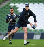 13 December 2019; Ross Byrne, right, and Jamison Gibson-Park during the Leinster Rugby captain's run at the Aviva Stadium in Dublin. Photo by Ramsey Cardy/Sportsfile