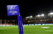 13 December 2019; A view of a touchline flag prior to the Heineken Champions Cup Pool 3 Round 4 match between Harlequins and Ulster at Twickenham Stoop in London, England. Photo by Seb Daly/Sportsfile