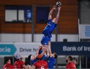 13 December 2019; Oisin Dowling of Leinster A wins possession in a lineout during the Interprovincial match between Leinster A and Munster A at Energia Park in Donnybrook, Dublin. Photo by Matt Browne/Sportsfile