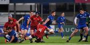 13 December 2019; Scott Penny of Leinster A  is tackled by Neil Cronin of  Munster A during the Interprovincial match between Leinster A and Munster A at Energia Park in Donnybrook, Dublin. Photo by Matt Browne/Sportsfile