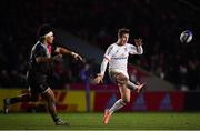 13 December 2019; Billy Burns of Ulster in action against Elia Elia of Harlequins during the Heineken Champions Cup Pool 3 Round 4 match between Harlequins and Ulster at Twickenham Stoop in London, England. Photo by Seb Daly/Sportsfile