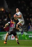 13 December 2019; Matt Faddes of Ulster in action against Cadan Murley of Harlequins during the Heineken Champions Cup Pool 3 Round 4 match between Harlequins and Ulster at Twickenham Stoop in London, England. Photo by Seb Daly/Sportsfile