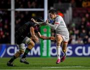 13 December 2019; Jacob Stockdale of Ulster is tackled by Stephan Lewies of Harlequins during the Heineken Champions Cup Pool 3 Round 4 match between Harlequins and Ulster at Twickenham Stoop in London, England. Photo by Seb Daly/Sportsfile