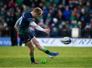 14 December 2019; Conor Fitzgerald of Connacht kicks a penalty during the Heineken Champions Cup Pool 5 Round 4 match between Connacht and Gloucester at The Sportsground in Galway. Photo by Harry Murphy/Sportsfile