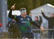 14 December 2019; Robin Copeland of Connacht celebrates after scoring his side's third try during the Heineken Champions Cup Pool 5 Round 4 match between Connacht and Gloucester at The Sportsground in Galway. Photo by Harry Murphy/Sportsfile