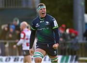 14 December 2019; Robin Copeland of Connacht celebrates after scoring his side's third try during the Heineken Champions Cup Pool 5 Round 4 match between Connacht and Gloucester at The Sportsground in Galway. Photo by Harry Murphy/Sportsfile